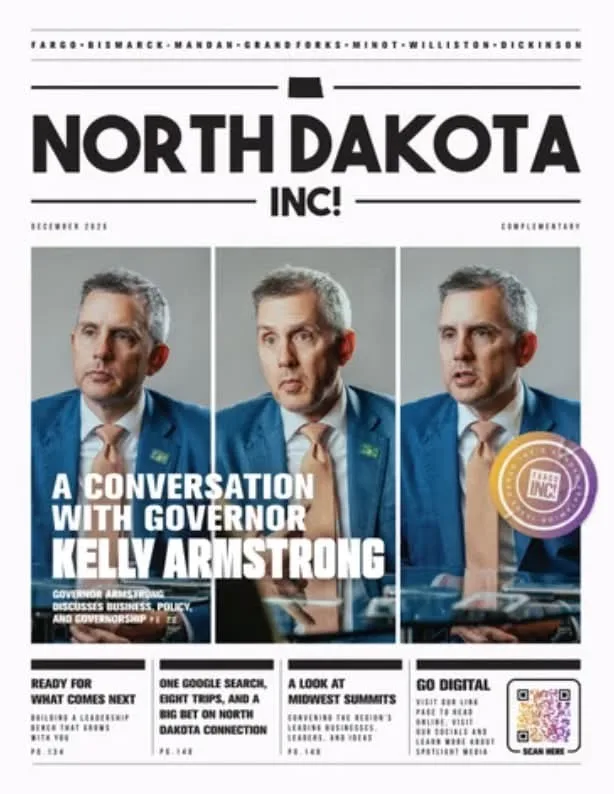 Fargo INC! Dec 2025 cover — North Dakota INC