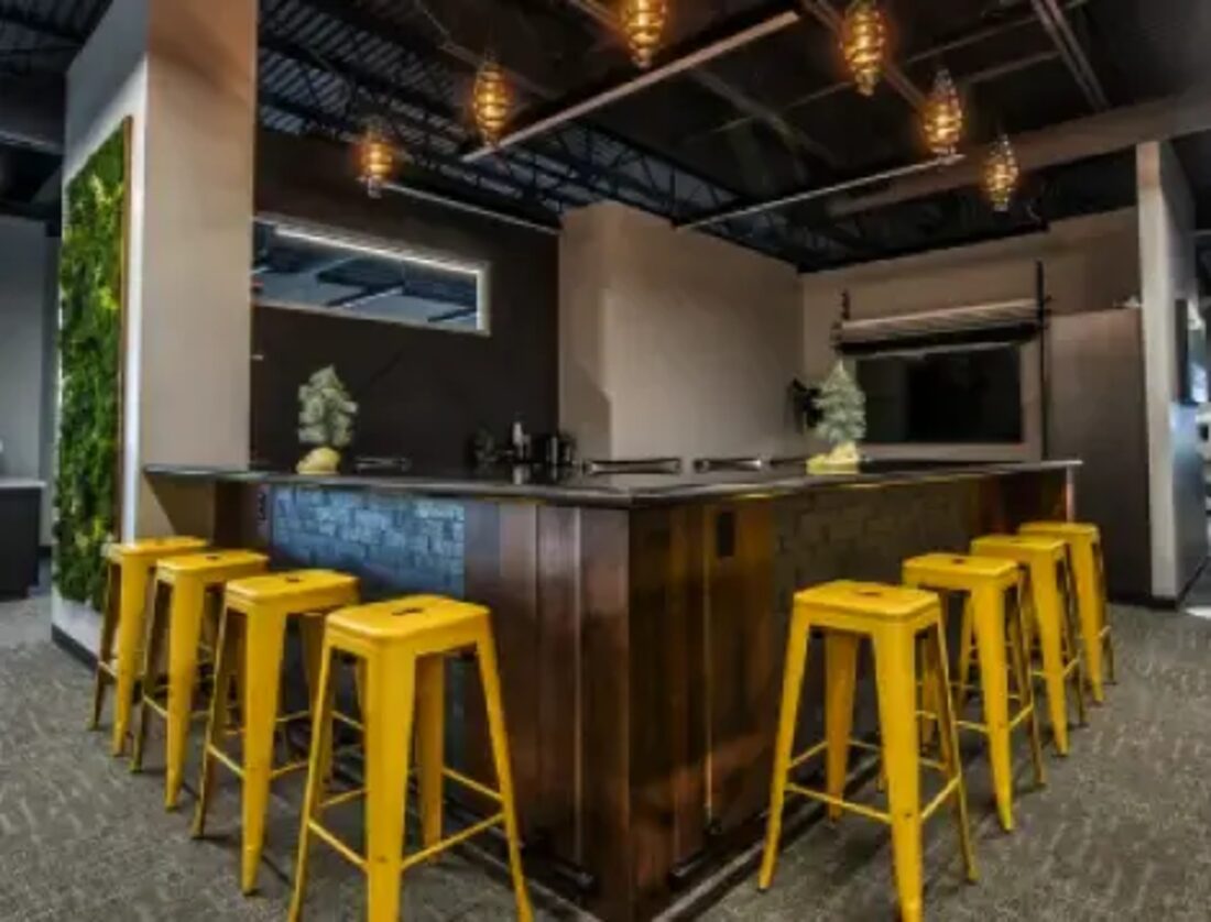Lounge inside the Spotlight Media offices in Fargo, North Dakota, home of Fargo INC! magazine