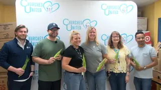 Grand Farm donates sweet corn to local food pantry
