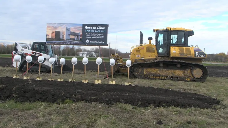 Essentia Health breaks ground on new Horace clinic with emergency room; opening expected late 2027