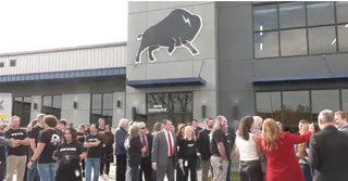 Badland Batteries hosts grand opening of North Fargo lithium-ion battery factory for drones