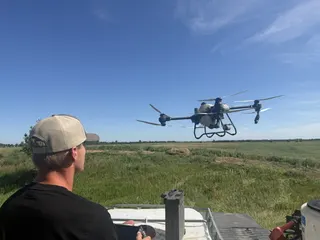 North Dakota drone aerial applicators up 57%, treated acres up 169% in 2025, commission data shows