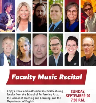 MSUM faculty music recital set for Sunday, Sept. 20 in Fox Recital Hall; admission free