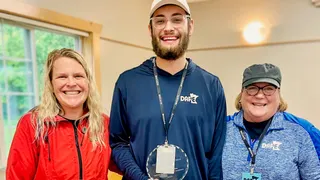 MSUM senior Nathan Helgeson receives Dr. Sue Tarr Future Professional Award at MNDAPE Conference