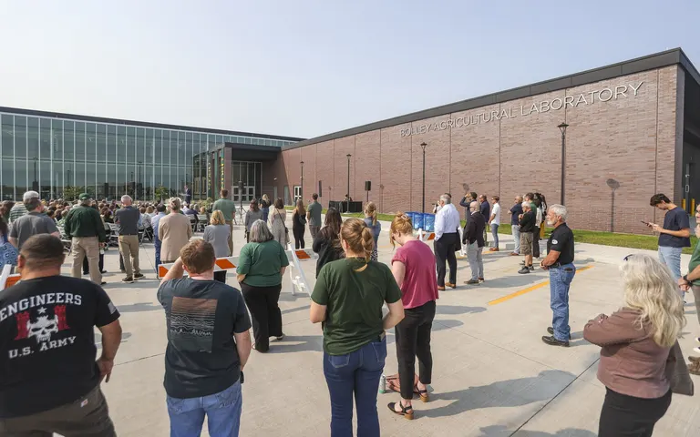NDSU dedicates $97M Bolley Agricultural Laboratory in Fargo for plant and agronomy research