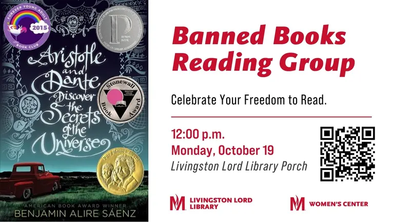 MSUM Banned Books Reading Group to discuss 'Aristotle and Dante Discover the Secrets of the Universe' Oct. 19