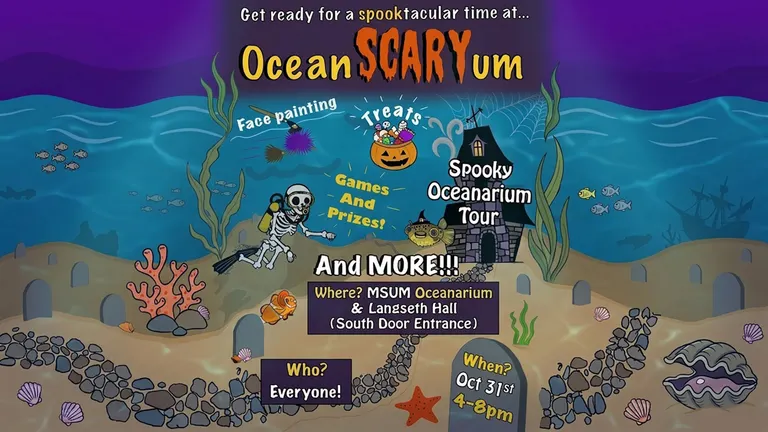MSUM Oceanarium hosts free Halloween event Oct. 31, 4–8 p.m. in Langseth Hall