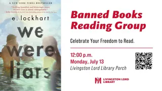 MSUM Banned Books Reading Group to discuss 'We Were Liars' by E. Lockhart on July 13