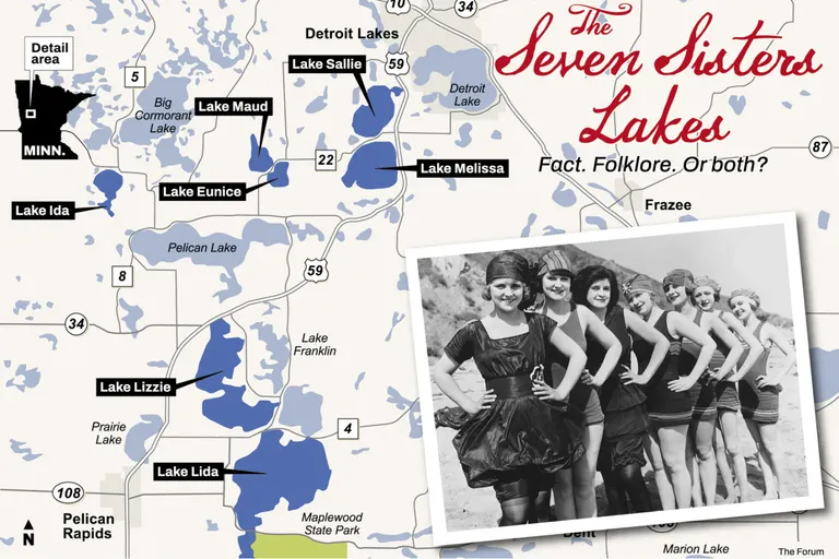 Research finds Seven Sisters lakes likely named for individual women, not seven sisters