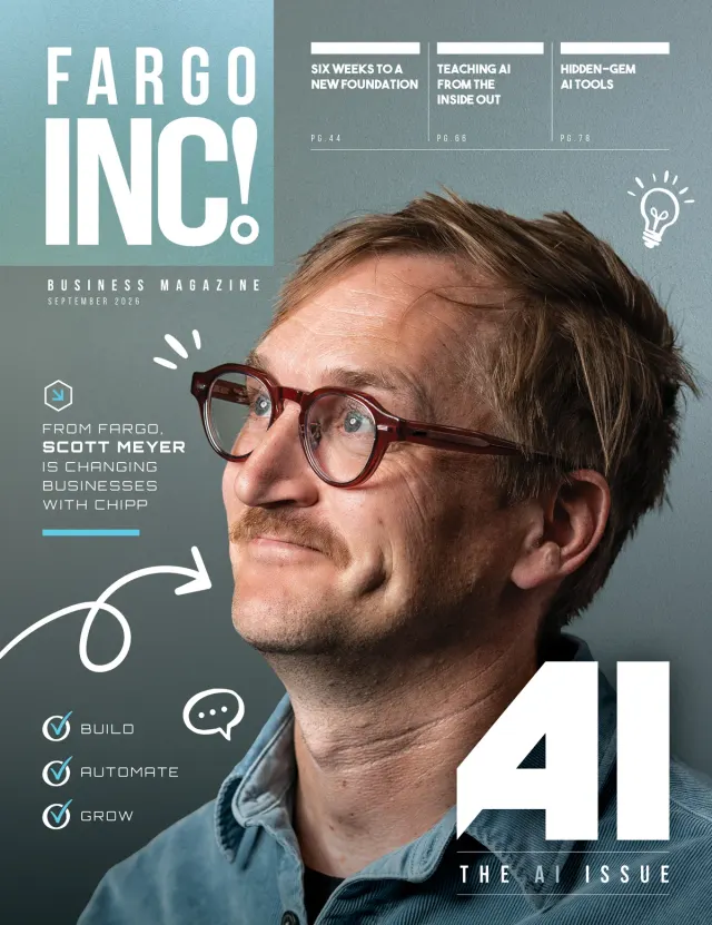Fargo INC! September 2026 cover — The AI Issue