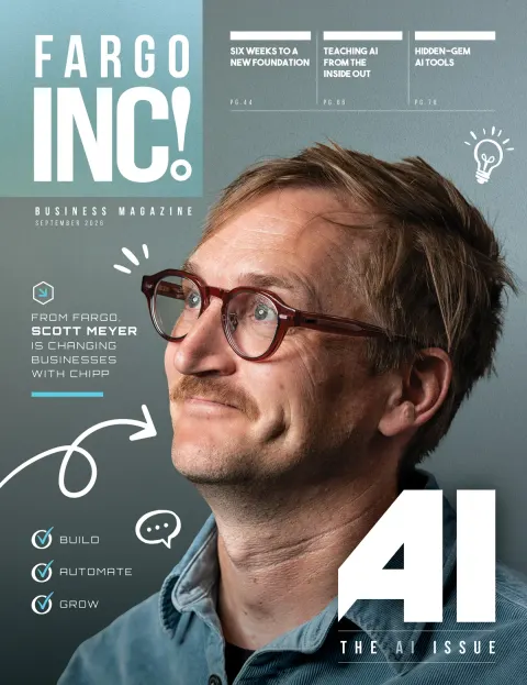 Fargo INC! September 2026 cover — The AI Issue