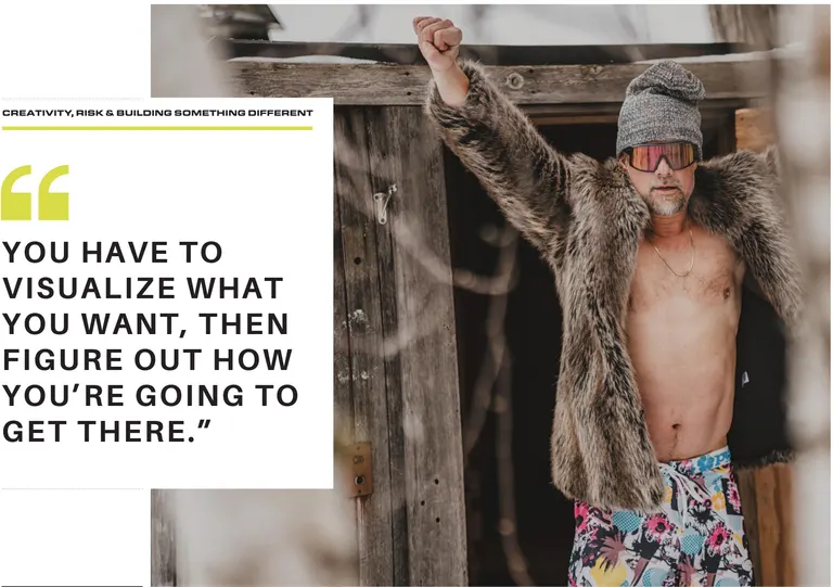 You have to visualize what you want, then figure out how you're going to get there.