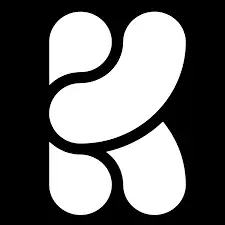 Abstract white organic shapes on black background forming a stylized letter-like figure.
