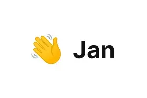 Clapping hands emoji next to the name “Jan” on a white background.