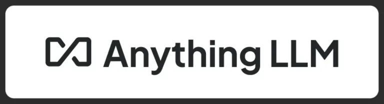 Anything LLM magazine logo on white background with rounded black border.