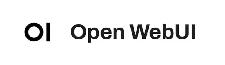 Open Web UI logo with stylized "OI" letters on white background