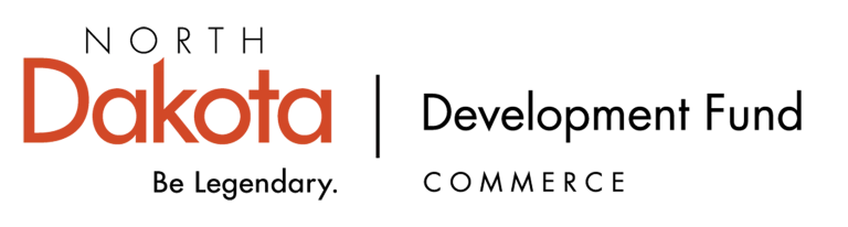 North Dakota Development Fund logo, a program of the North Dakota Department of Commerce