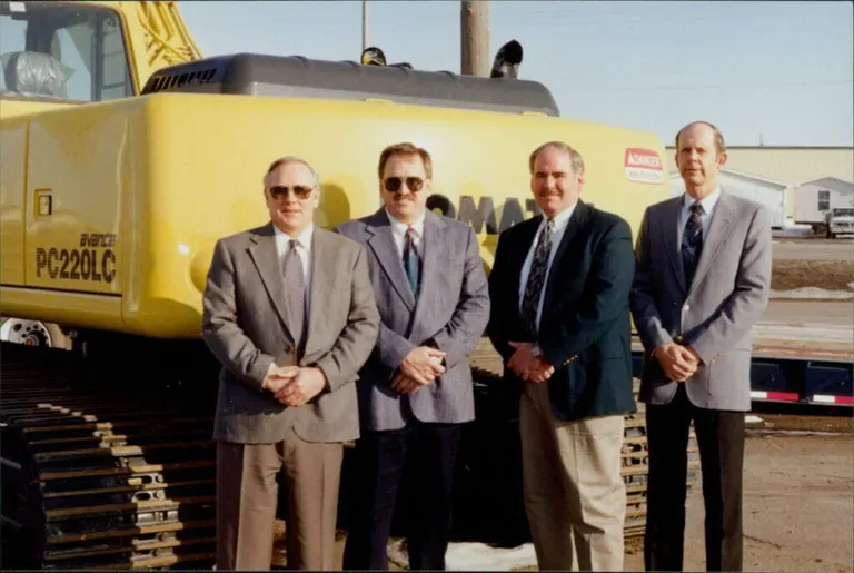 The Original Leaders of General Equipment & Supplies. (Pictured Left to Right) Orvis Stockstad, Jerry Kern, Don Shilling, Gene Hestdalen