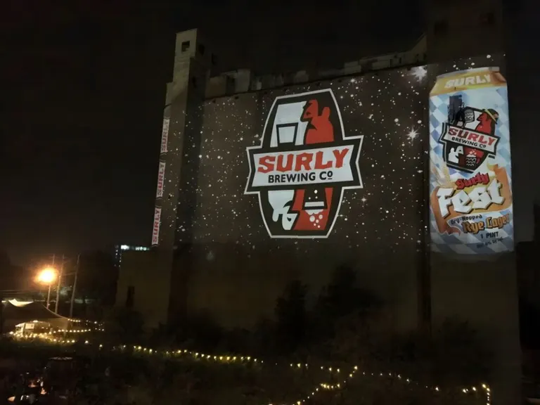 Projection mapping at Surly Brewing, Minneapolis, MN