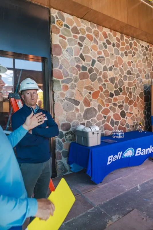 “We moved the main entrance off of Main Avenue to the other side,” Patrick Chaffee EVP/Banking, Wealth Management and Insurance said. “Now we have underground parking for customers as well. You can still come in from Main and Broadway, but this is…