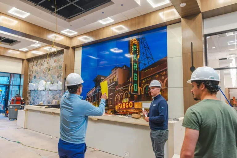 “This is our other entrance,” Brantner said. “We wanted to pay homage to our roots in Fargo.”