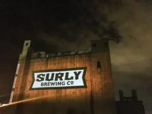 Outdoor Projection Mapping at Surly Brewing Co, Minneapolis
