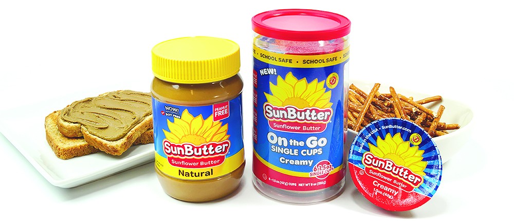 Sunbutter Products Packaging with snacks