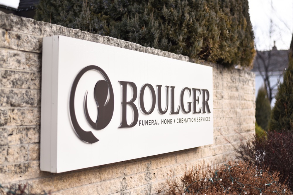 Boulger Funeral Home Office Sign Company