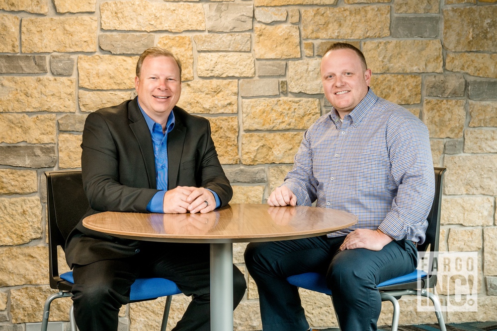 Jeremy Lindell and Darin Engstrom  with First Community Credit Union