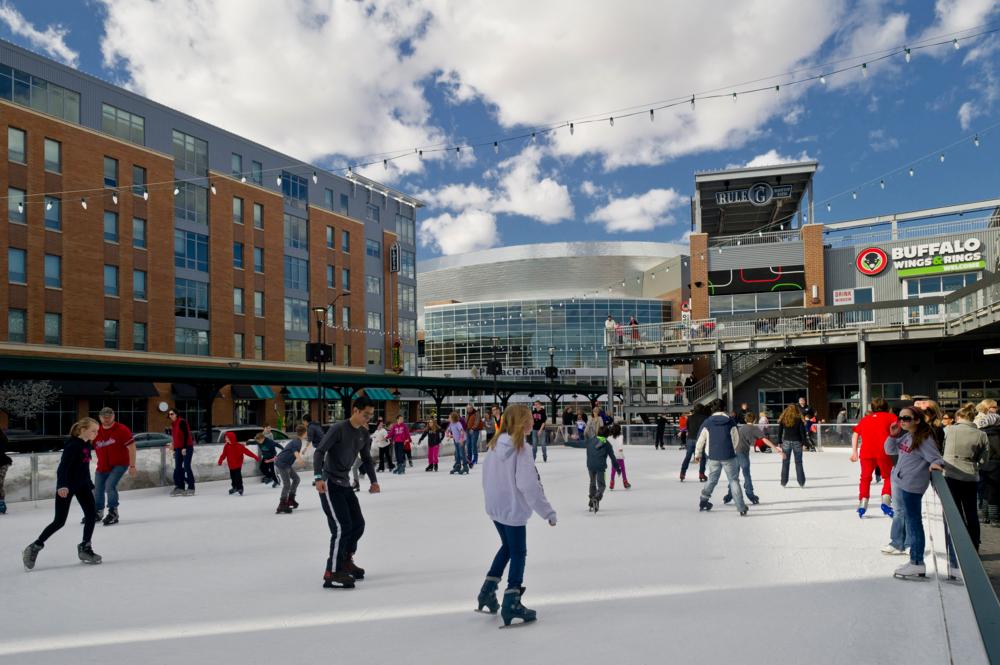 Rendering of the future ice rink at 